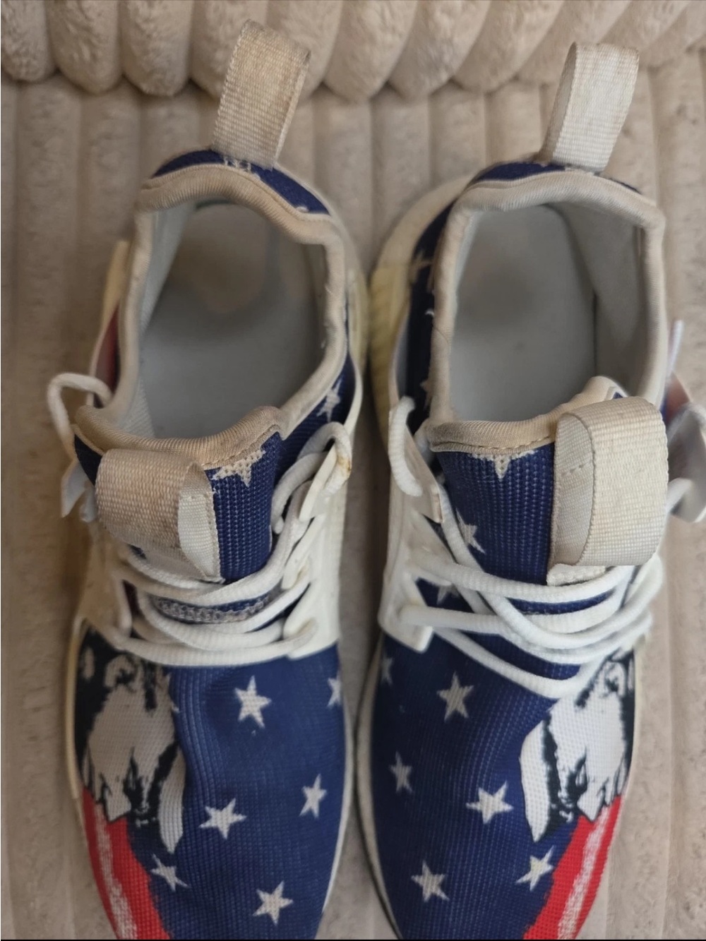 Donald Trump Sneakers Athletic Shoe President Tribute Size 12 America MAGA - Picture 10 of 10